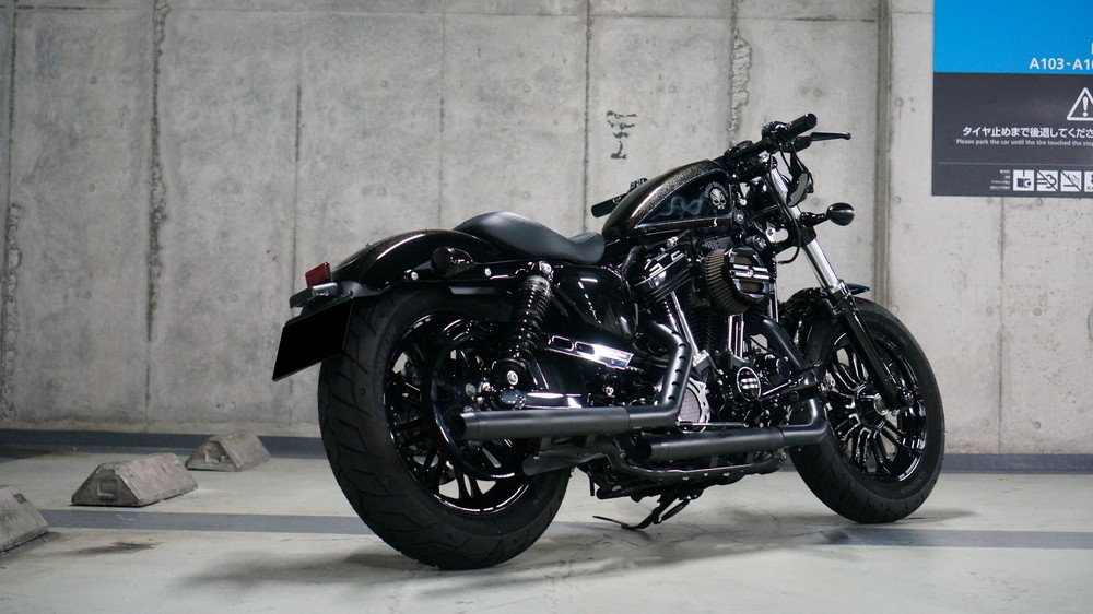 Puig 21084N SEMIFARINGS ANARCHY [BLACK] SPORTSTER FORTY