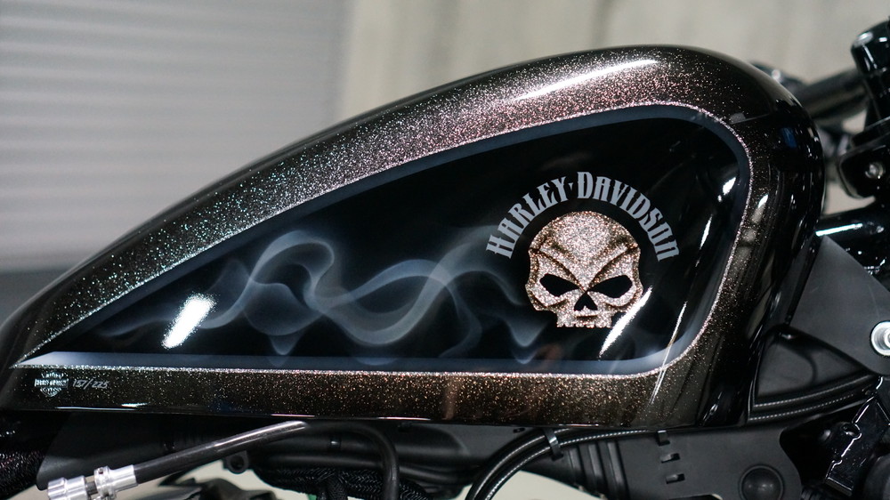 FORTY-EIGHT タンク グレー・ラメ　タンク スポーツスター 2.2ガロン タンク(XL1200Xフォーティエイト