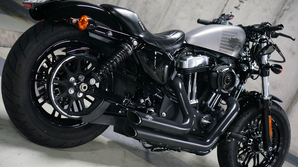 【しん】プーチ セミフェアリング黒FORTY-EIGHT XL1200X Puig 21084N SEMIFARINGS ANARCHY [BLACK] SPORTSTER FORTY